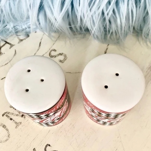 Coca Cola, Salt And Pepper Shakers, Ceramic, Vintage, 1995, Good Condition - Picture 6 of 10